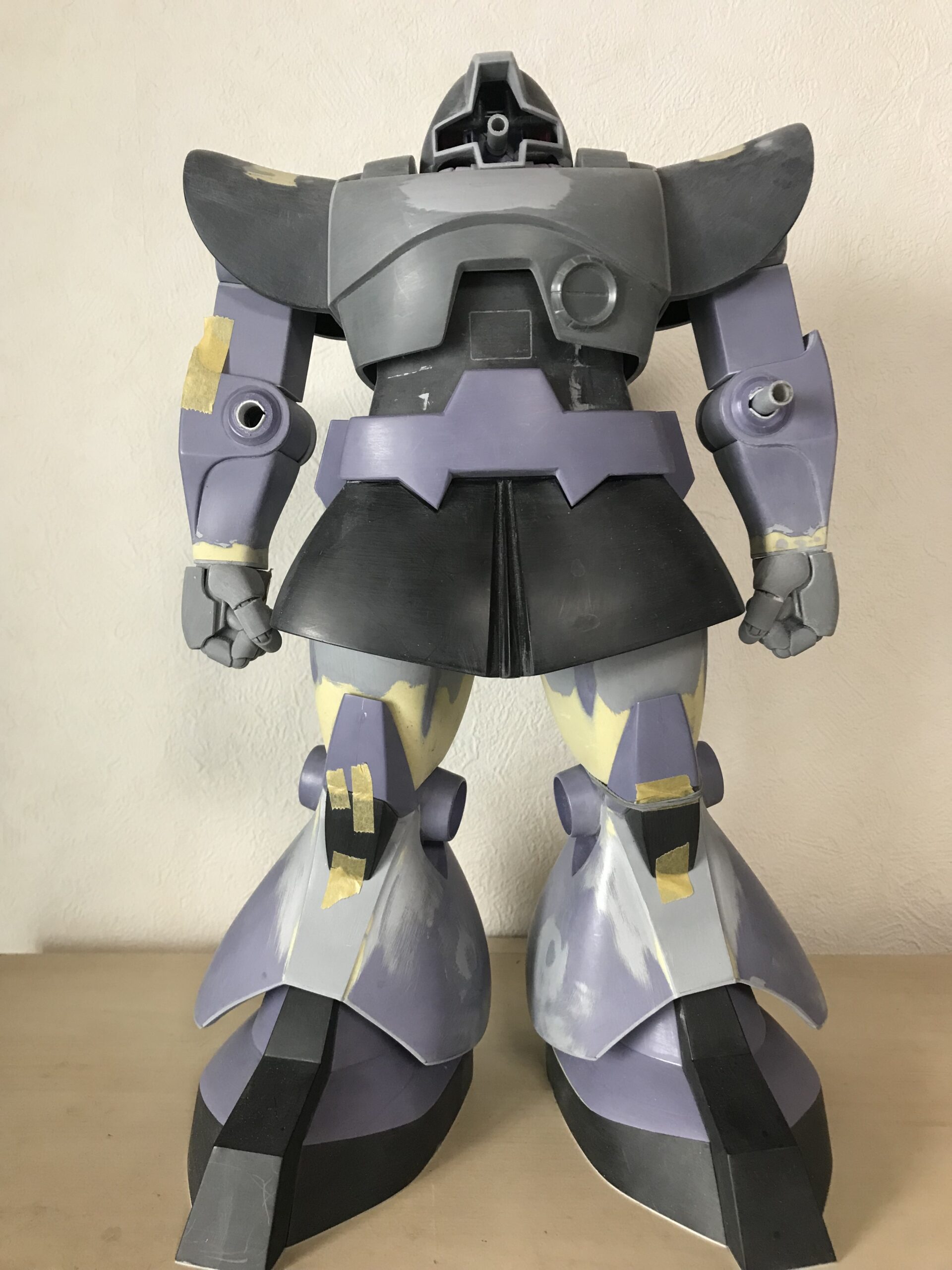 1/60 ドム✖️3基、ゲルググ✖️1基 程遠く